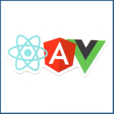 Adesivo Frameworks JS - Angular, React e Vue
