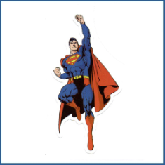 Adesivo Superman - Flying