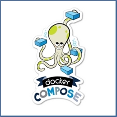Adesivo Docker Composer - Qualidade Stickers Devs