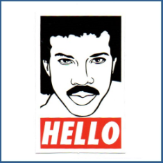 Adesivo Lionel Richie - Hello