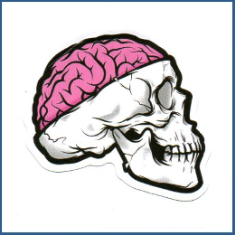Adesivo Skull Brain
