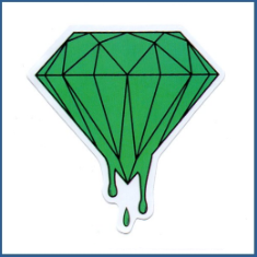 Adesivo Green Diamond
