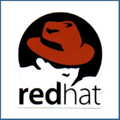 Adesivo Red Hat - Logo (Grande)