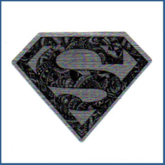 Adesivo metálico - Superman