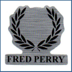 Adesivo metálico - Fred Perry