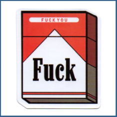 Adesivo - Cigarro Fuck