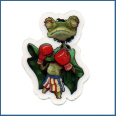 Adesivo - Frog Boxer