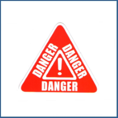 Adesivo Danger Sign