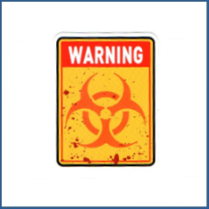 Adesivo Danger Biohazard
