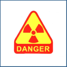 Adesivo Danger Radiação