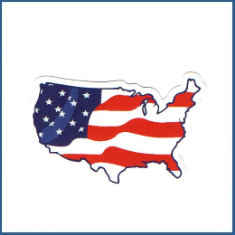 Adesivo Usa map