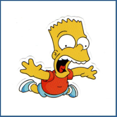 Adesivo Bart Simpson