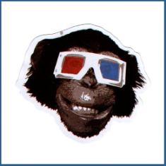 Adesivo Monkey 3D