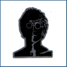 Adesivo metálico -  John Lennon