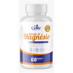 Cloreto de magnésio 60 cápsulas Celliv