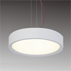 Luminária Pendente Redondo Smart Branco, em Alumínio e Vidro 35cm - 386-3-BR
