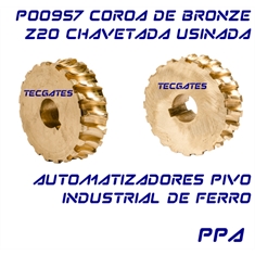 Coroa De Bronze Z20 Chavetada | PPA Portões Automáticos - P00957