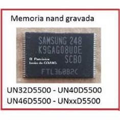 Memória Nand Tv Samsung Un32/40/46d5500  Original Regravadas