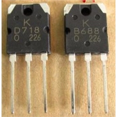 Transistor 2-2sb688 + 2-2sd718 Original + Carta Registrada