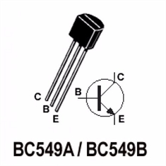 101 peças Transistor Bc549 C