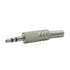 50 X Plug P2 Stereo Niquel Metalico / Kit Com 50 Peças