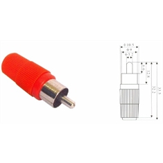 20x Conector Hpm-402 Vm Plug Macho Plástico S/ Rabicho