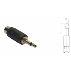 Plug Adaptador Had-011 P2 E J10 Mono P/jack Rca Kit C/40 Pçs