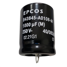 CAPACITOR ELETROLITICO 1000UF/250V 30X40 85ºC SNAP-IN B43845-A0108-M EPCOS