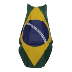 Capa Banco Compatível Titan-150 08 Bandeira Brasil Proter Capas