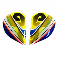 Tampa Lateral Capacete SUOMY SPEC TEAM YELLOW