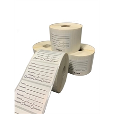 Etiqueta Adesiva BOPP Vencimento e Validade - 60 x 40 mm e 1 Col. - Tubete 1