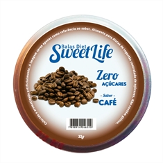 Bala sem açúcar Sweet Life 32g - Café