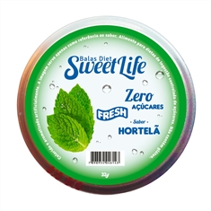 Bala sem açúcar Sweet Life 32g - Hortelã