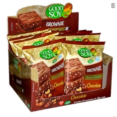 Brownie de Chocolate sem glúten Goodsoy - Display 10x40g