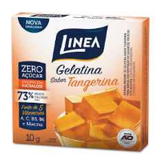 Gelatina de tangerina zero açúcar Linea Sucralose - Cx. 10g
