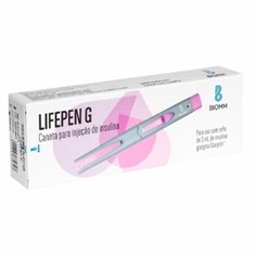 Caneta de aplicação de insulina LifePen G (para uso com Glargillin refil 3ml)