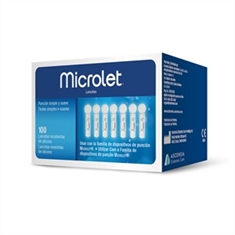 Lancetas Microlet com 100