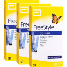 Freestyle Optium 50 tiras - PROMOPACK c/ 3 caixas (validade das tiras 01.2024)