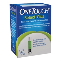 Tiras One Touch Select Plus com 50 + 10 unidades (validade tiras 12/2024)