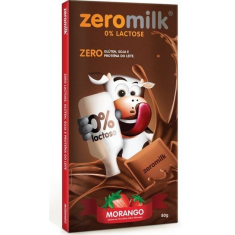 Chocolate Zeromilk Morango- 0% Lactose Display 6x80g